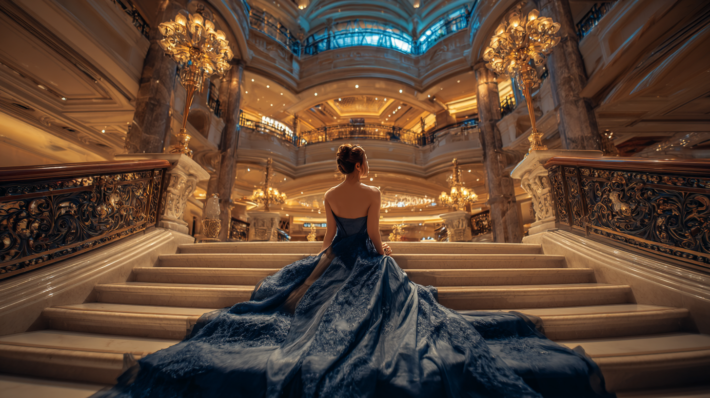 Sân khấu sặc sỡ với vòng quay may mắn và MC năng động