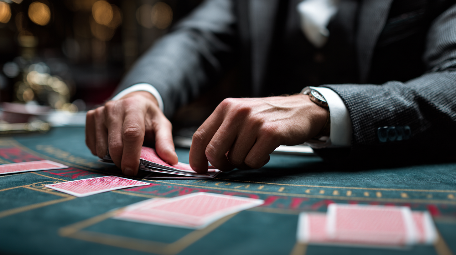 Cận cảnh đôi bàn tay khéo léo của dealer chuyên nghiệp chia bài